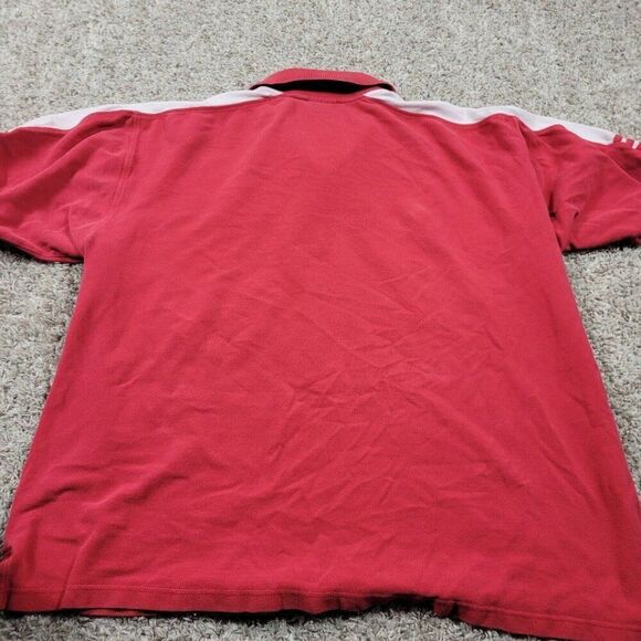 Vintage Adidas St. Louis Cardinals Polo Shirt Mens 2XL Red Short Sleeve Flaws* - Picture 8 of 9